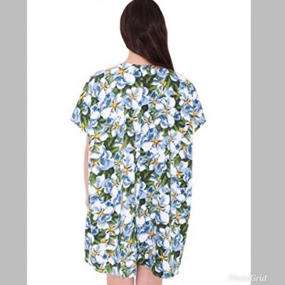 𝅺AMERICAN Apparel Tropical Floral Shift Dress XS/S - Picture 2 of 9